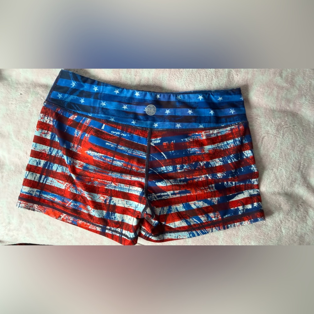 IAB American Flag Patterned Shorts